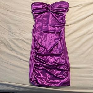Worn once for a formal dance. Bought at Macy’s. Brand: Darlin, size 3/4, purple